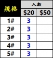 膠頭鉛片座(小頭)-入數